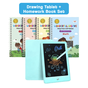 Colorful LCD writing and drawing tablet for kids fostering creativity and learning