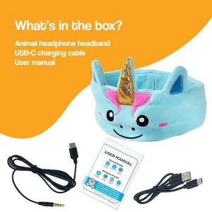 CozyTunes ultra-soft animal audio learning headband for kids with wireless Bluetooth and zero ear pressure design