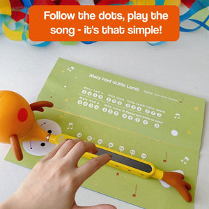 Easy-to-Use Adorable Guitar elk-shaped kids musical toy with touch-sensitive neck and volume control