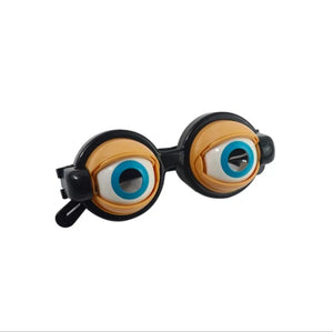 Set of colorful eye-shaped funny glasses prank toys for kids and teens