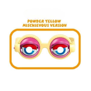 Set of colorful eye-shaped funny glasses prank toys for kids and teens