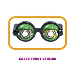 Set of colorful eye-shaped funny glasses prank toy for kids and teens