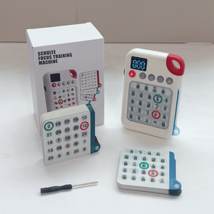 Schulte Grid Focus Training Machine educational toy for kids with interactive voice and emotional features