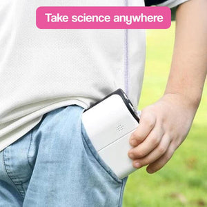 3-in-1 PocketScope handheld microscope with built-in color screen and USB charging