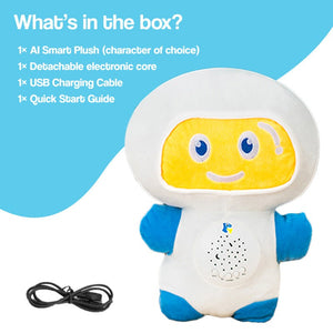 AI StoryBuddy smart plush companion for kids with interactive AI, storytelling, and star projection features