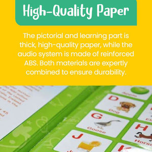 Colorful Fun Interactive Montessori Education sound book for kids with audio pronunciations and drawing board
