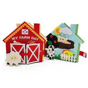 Kids Montessori Farm Day Book with interactive farm activities for early learning and skill development