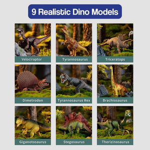 Educational Dinosaur Jungle World Toy Carpet Suitcase Set