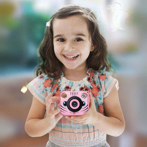 Mini Kids High-Quality Sports Camera with waterproof case and creative cartoon frames for outdoor activities