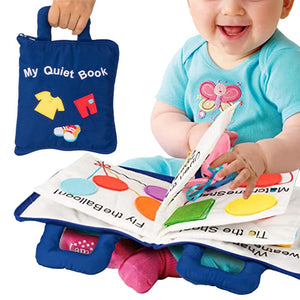 My First Portable Fun Activity Learning Montessori fabric quiet book for kids basic skills development with interactive accessories