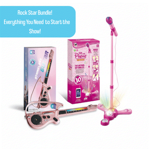 Complete Karaoke Mic Set with LED Stand - Halloween Collection