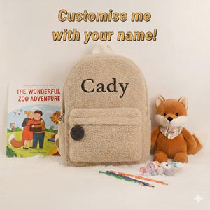 Teddy Buddy Custom Name Backpack