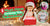 Young girl in Santa hat surprised opening glowing Christmas gift box with images of kids using instant print camera and walkie-talkie toys, festive holiday setting