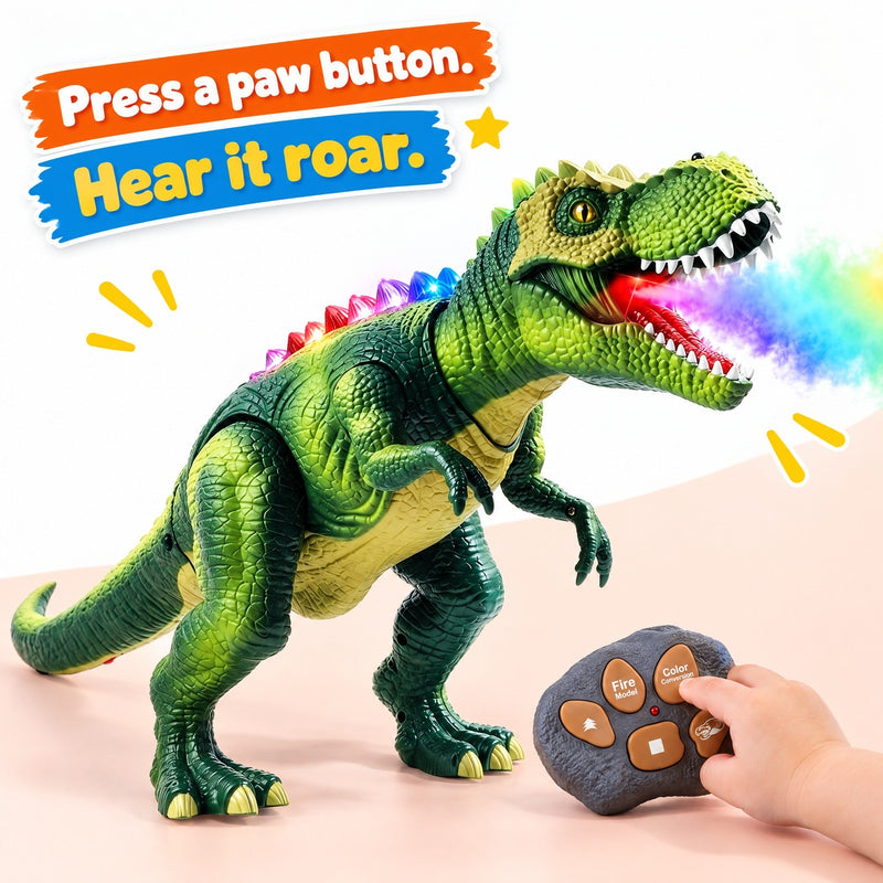 Remote Control Mist-Breathing T-Rex Dinosaur