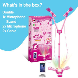 Complete Karaoke Mic Set with LED Stand