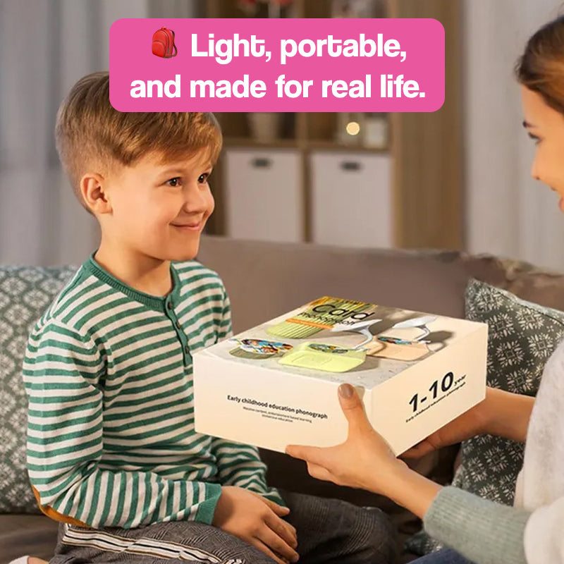 Smart Mini Phonograph with 96 Vinyls + Bluetooth