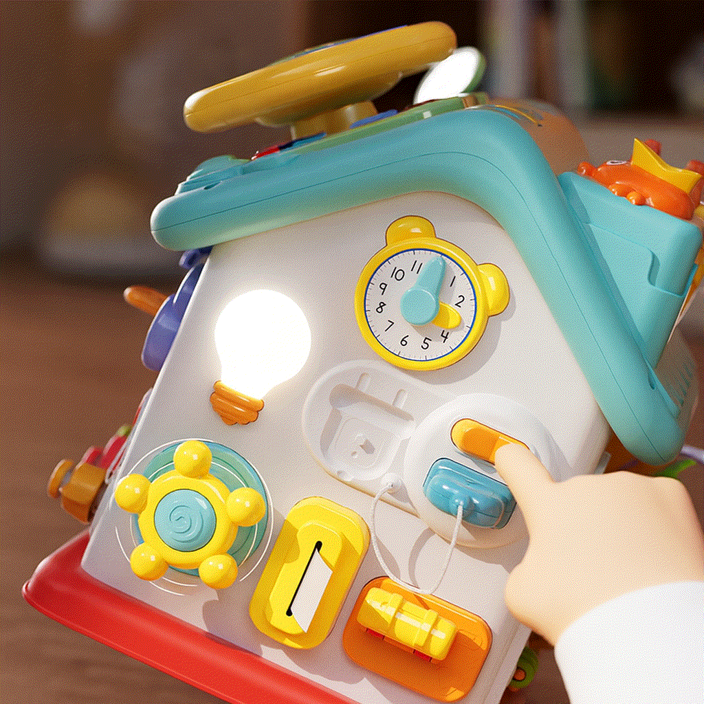 Montessori Busy House Toy for Fine Motor Skills