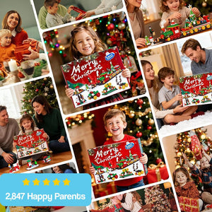 Holiday Express Train Advent Calendar Christmas building toy for kids ages 6+ with 24 days of surprises and STEM-friendly play.