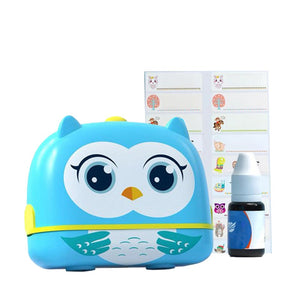 TinyStamper customized name stamp kit with waterproof ink and refillable design