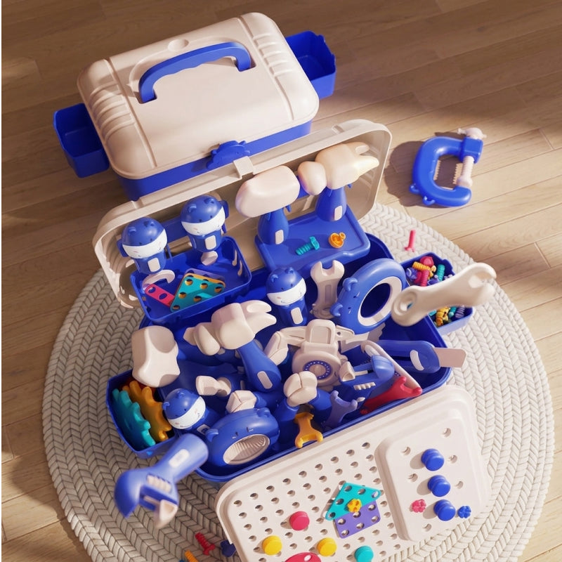 Kids' Tool Set & Workbench Electric Drill Tools & Building Pieces