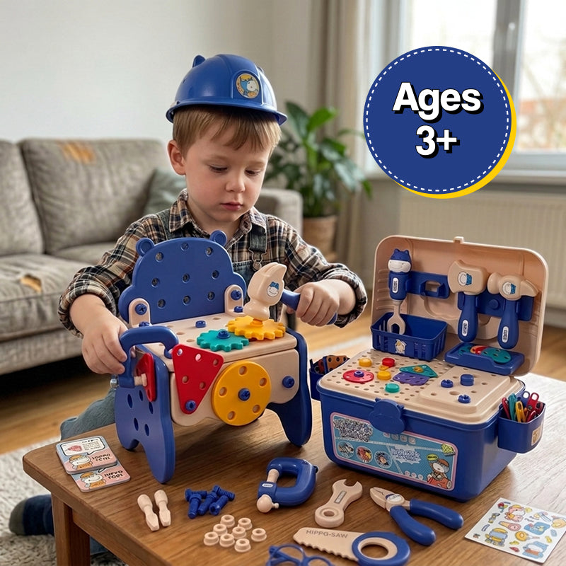 Kids' Tool Set & Workbench Electric Drill Tools & Building Pieces