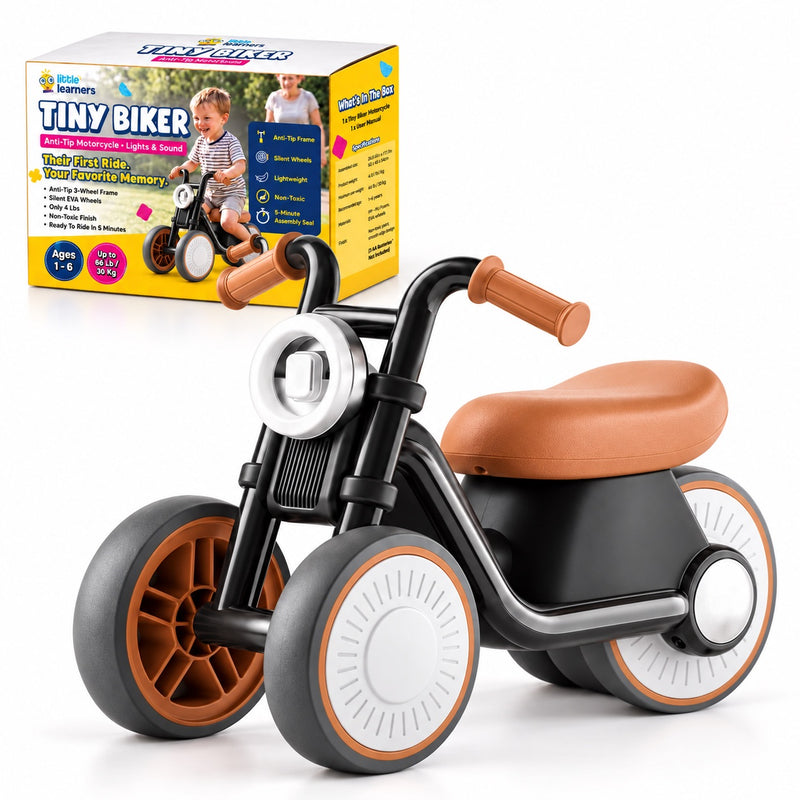 Tiny Biker Anti-Tip Light & Sound Motorcycle