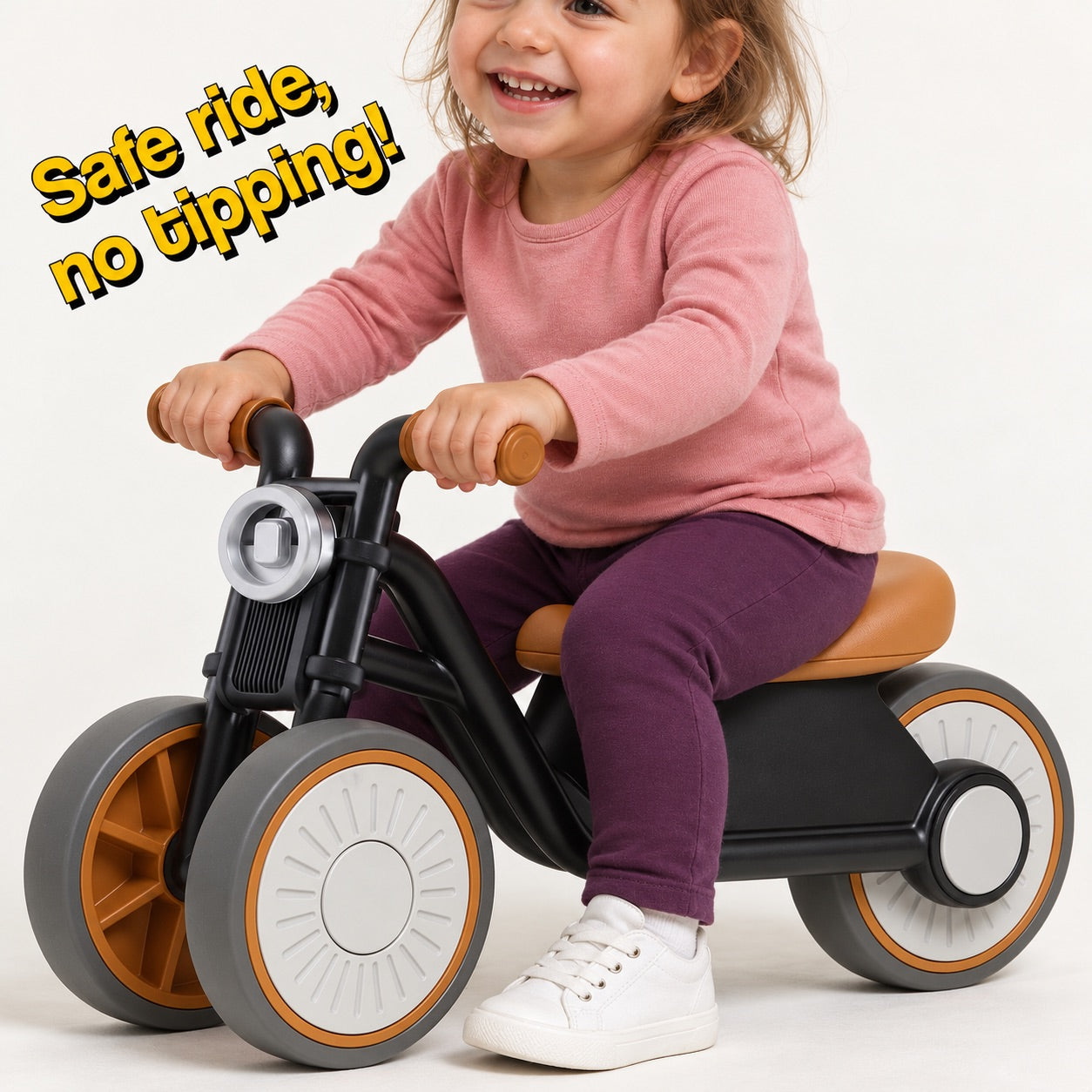 Tiny Biker Anti-Tip Light & Sound Motorcycle