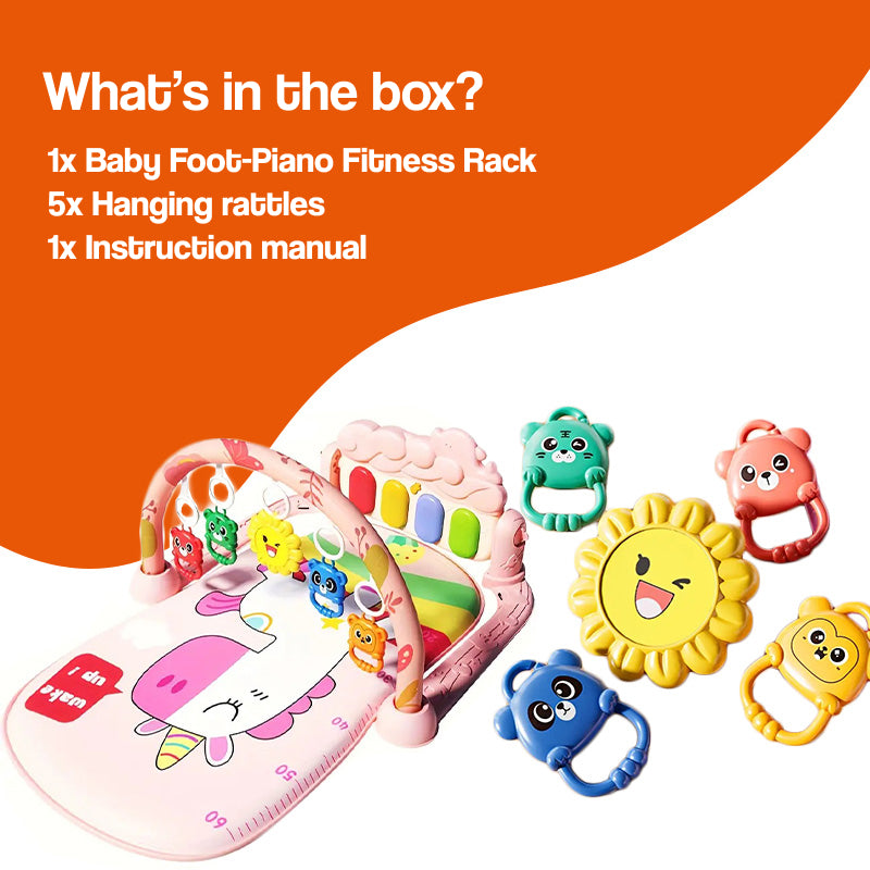 Baby Foot-Piano Fitness Rack for Newborns