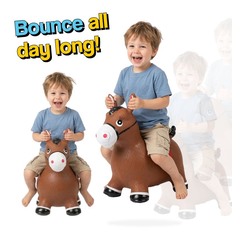 My First Bouncy Pet toddler inflatable hopper toy with easy-grip handles and pump included