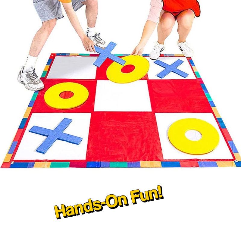 Oversized Felt Tic Tac Toe Family Game Set