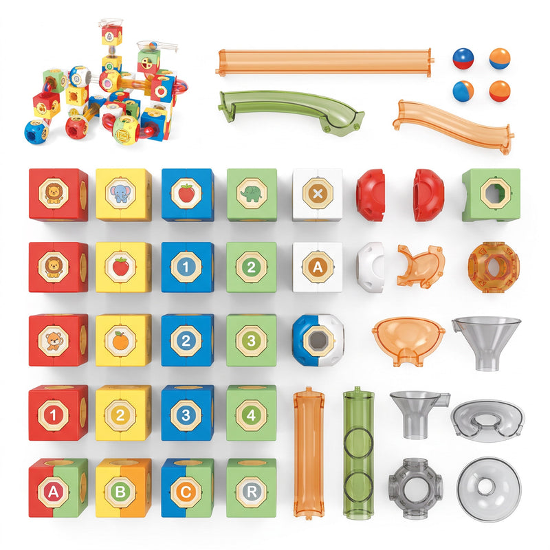 Marble Run Building Blocks Set