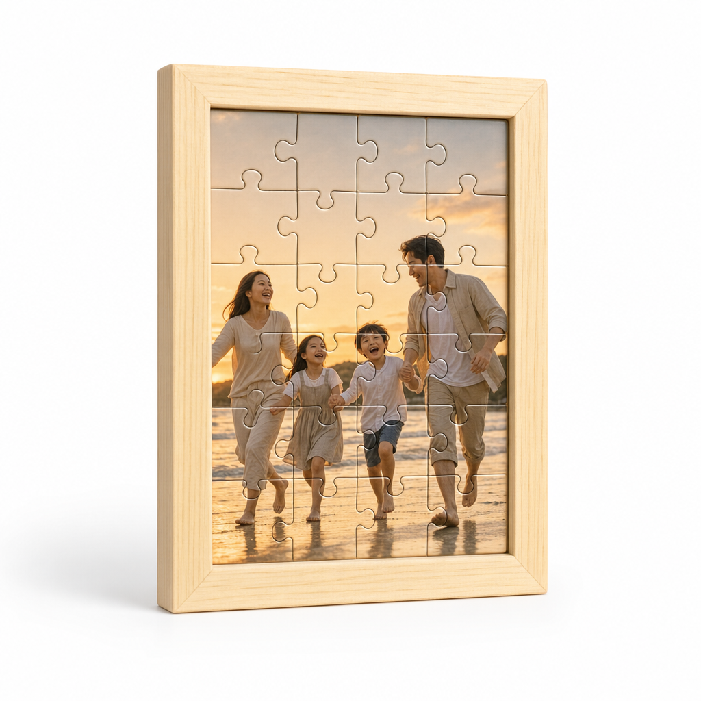Custom Photo Wooden Puzzle 6*4 with Solid Wood Frame