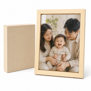 Custom Photo Wooden Puzzle with Solid Wood Frame