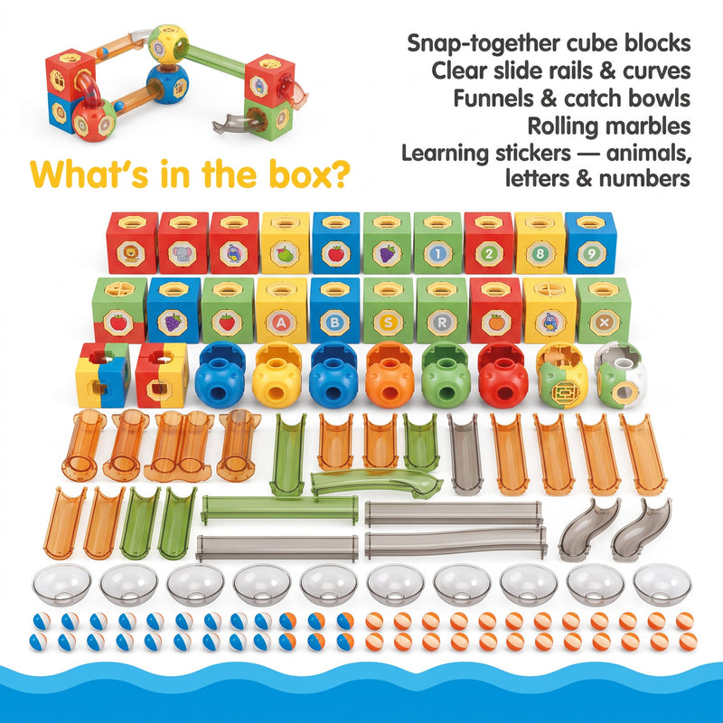Marble Run Building Blocks Set