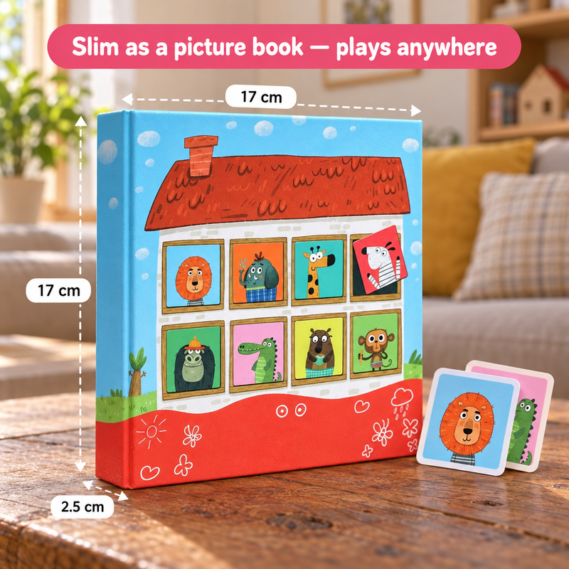 Magnetic Animal House Matching Game