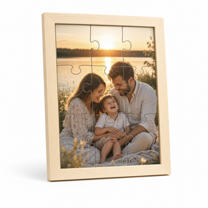 Custom Photo Wooden Puzzle with Solid Wood Frame