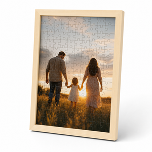 Custom Photo Wooden Puzzle with Solid Wood Frame