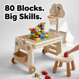 Multi-Activity Block Learning Table & Chair Set