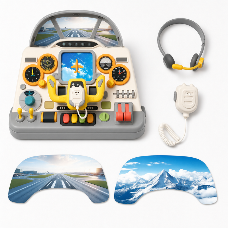 Airplane Cockpit Simulator Playset