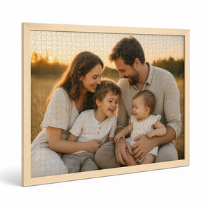Custom Photo Wooden Puzzle with Solid Wood Frame