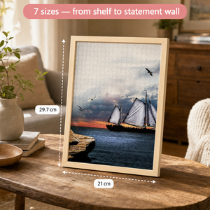 Custom Photo Wooden Puzzle with Solid Wood Frame